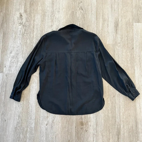 Womens Laura Tyler Vintage Black Button Up Top - M - Picture 6 of 8